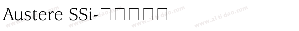 Austere SSi字体转换